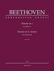 Sonata for Pianoforte in C minor, Op. 111 piano sheet music cover Thumbnail